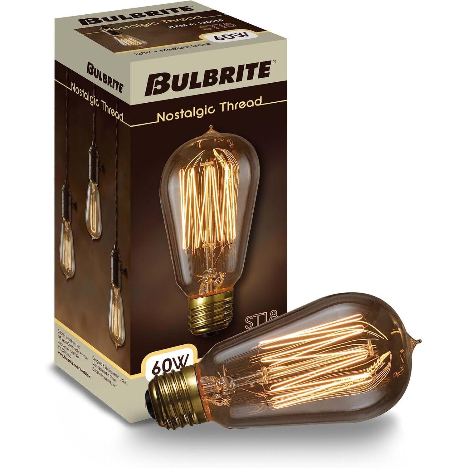Bulbrite Nostalgic Thread ST18 light bulb