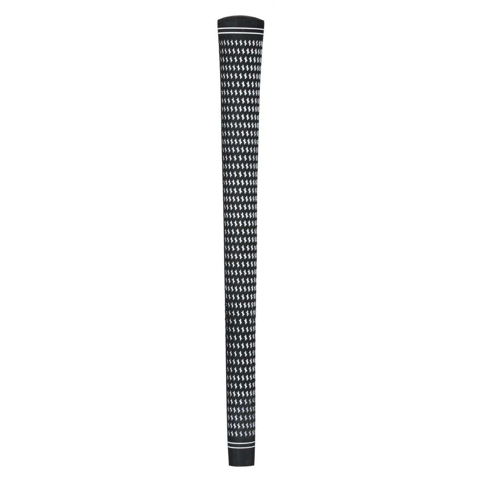 Karma Golf 360 Revolution Rubber Golf Grip - Black / White - MIDSIZE x 13 Grips