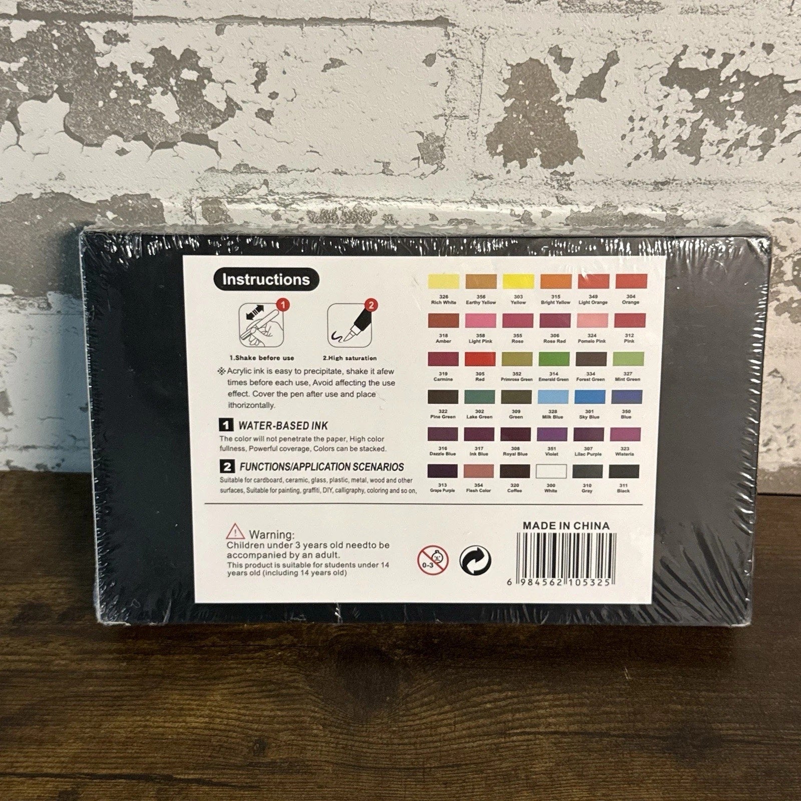Acrylic Paint Brush Marker Set 36 Colors-DMX-2025A-36