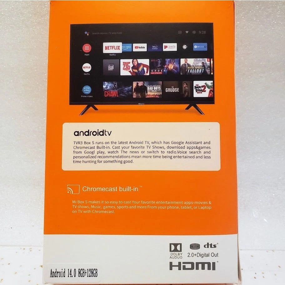 Android TVR3 Android TV Stick 8GB+128 Media Player Smart 4K TV Stick HD2.0 Wifi