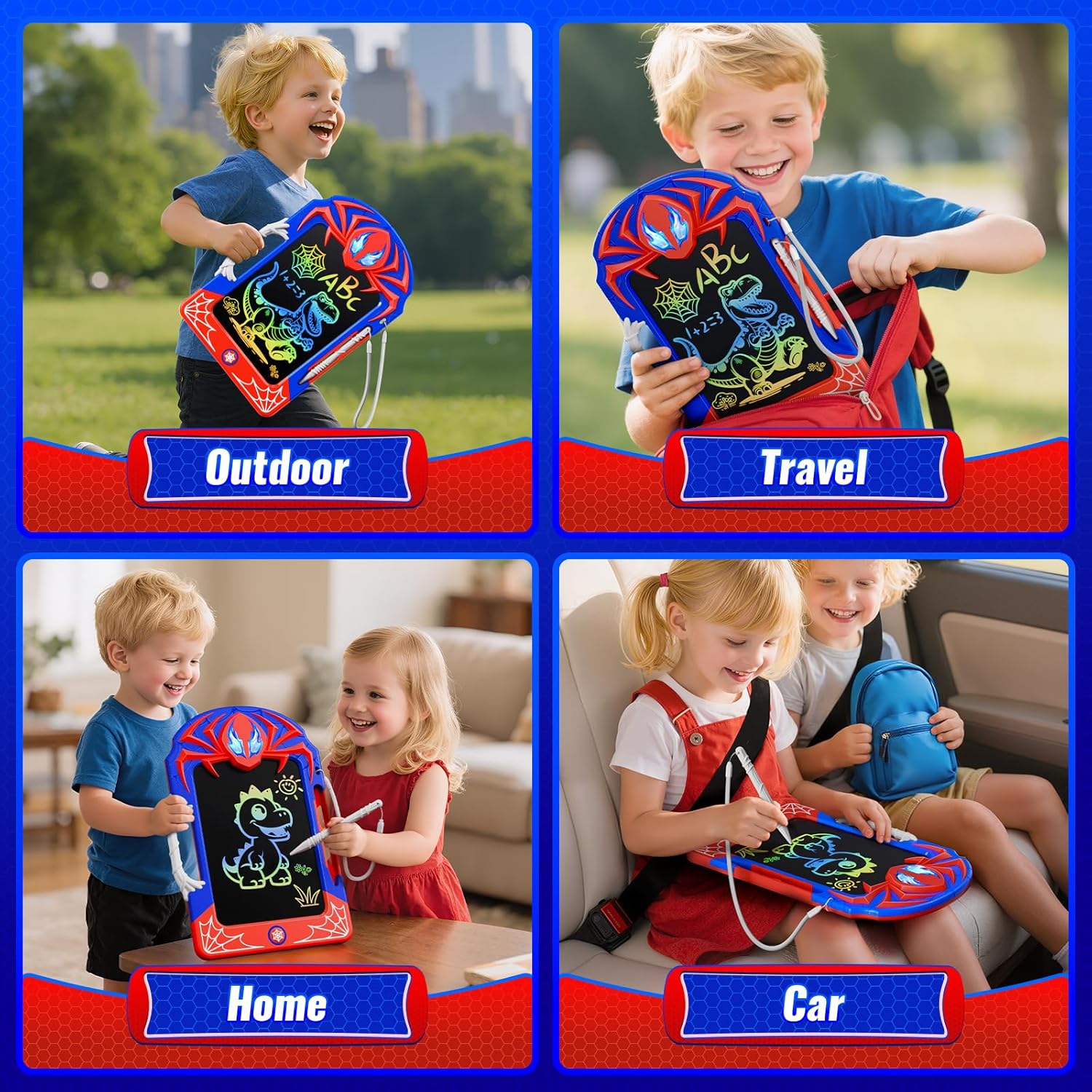 Cool LCD Writing Tablet with Web Stylus & Web Grip–Fun Doodle Board
