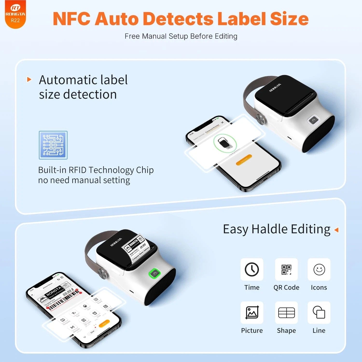Bluetooth Label Maker Machine