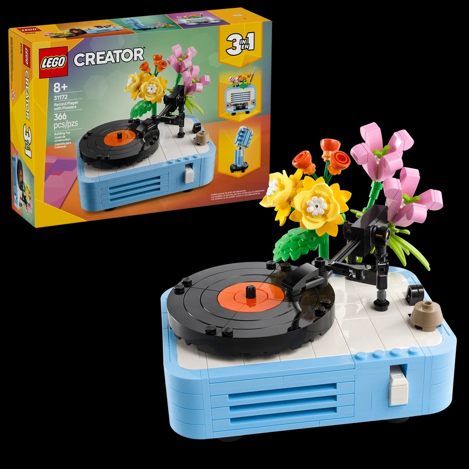 Lego Creator 31172 LEGO Record Player with Flowers (3 in 1, microphone,radio)