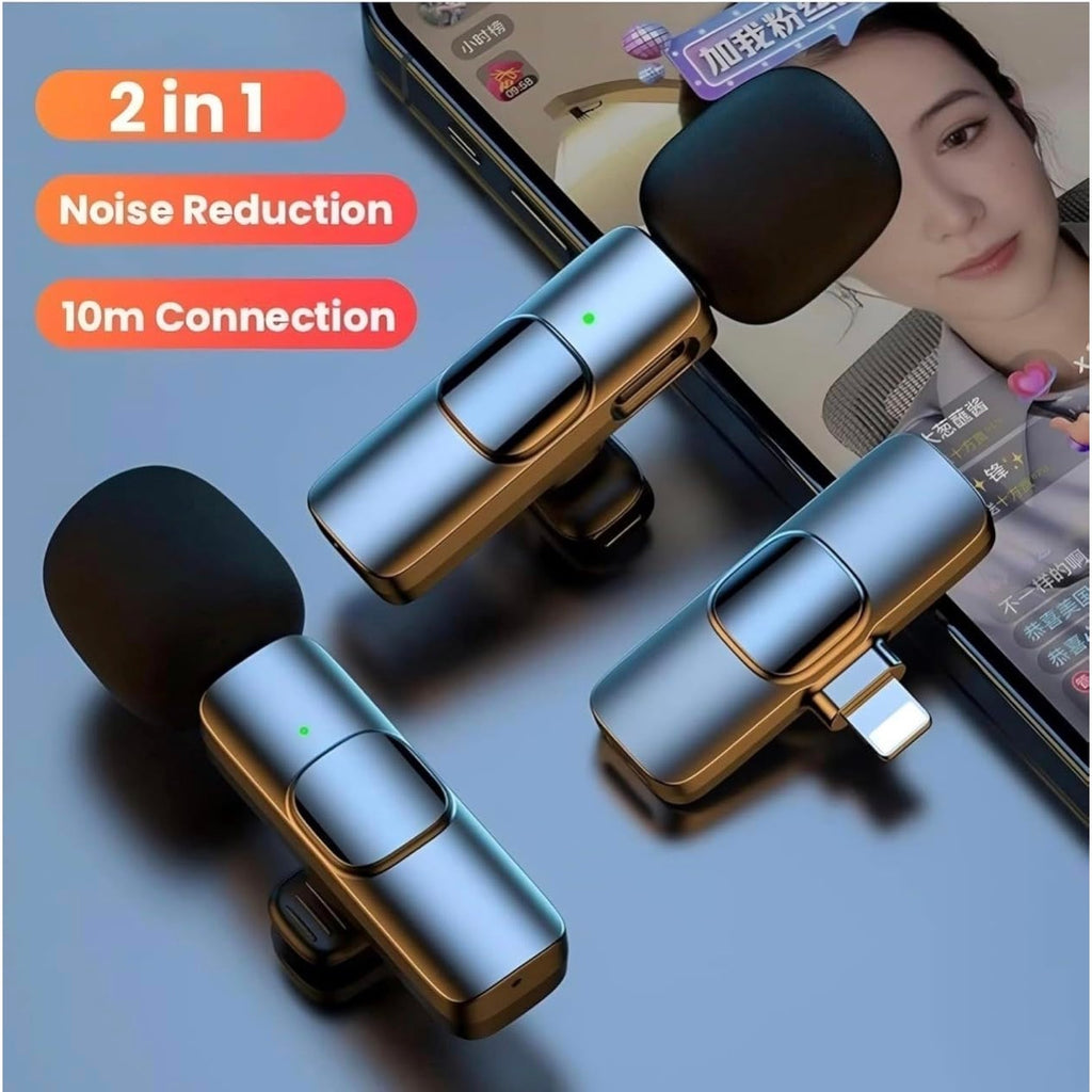 White K9 Wireless Lavalier Microphone Set
