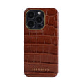 GENTCREATE brown crocodile leather iPhone case