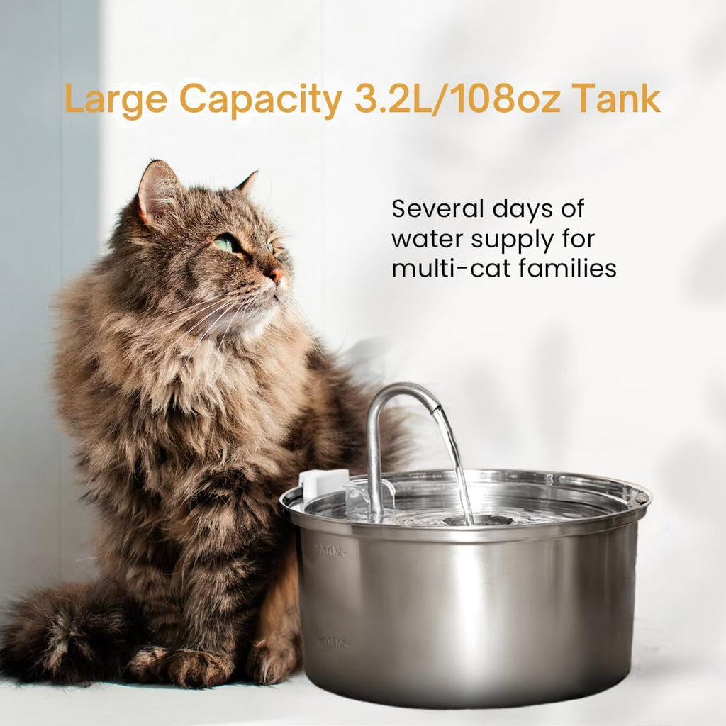 KittySpout Stainless Steal Cat Fountain