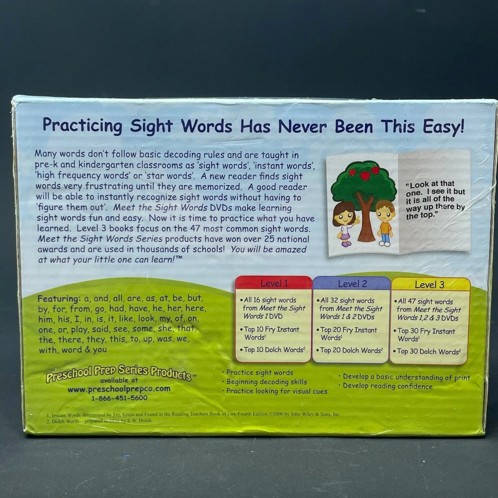 Meet the Sight Words - Level 3 - Easy Reader Books boxed set