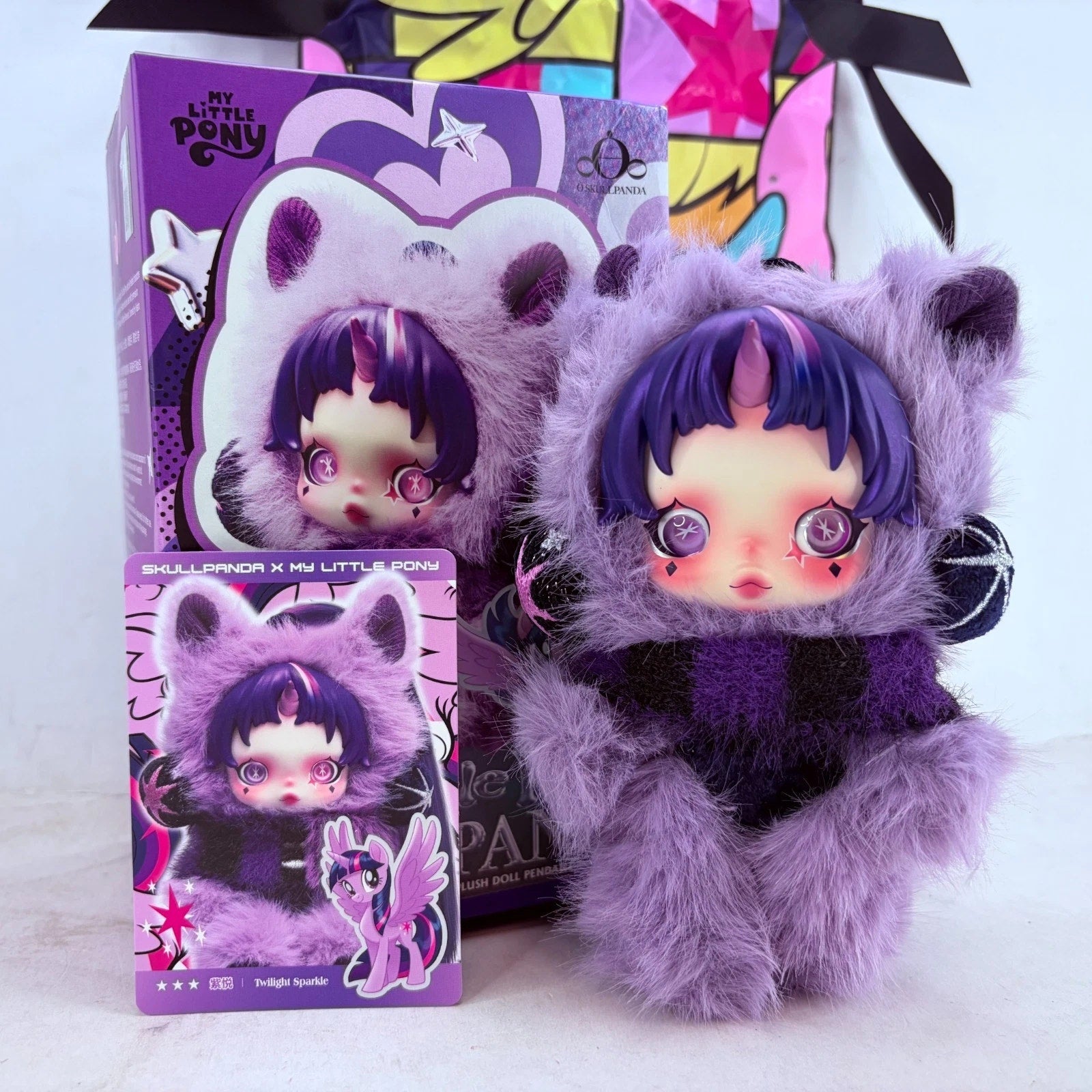POP MART x Skullpanda My Little Pony Series Plush Doll Figure - Twilight Sparkle
