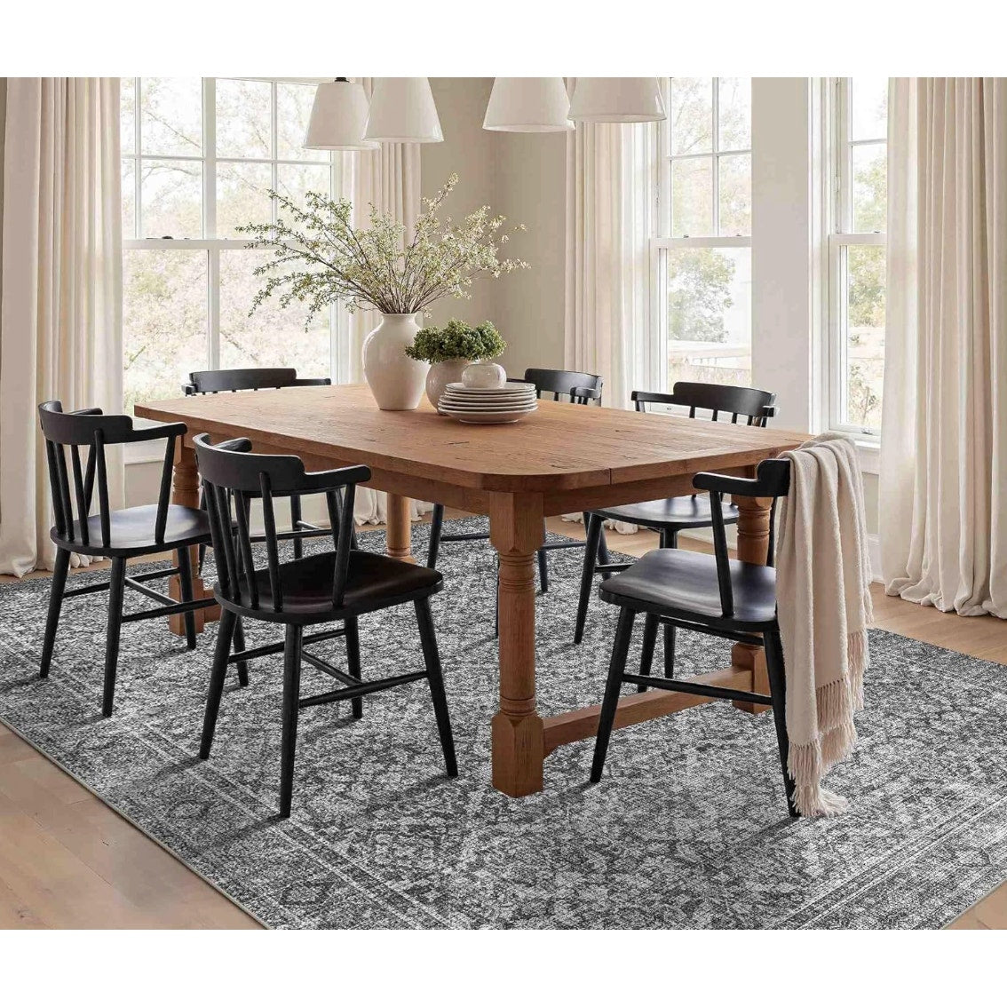 Latte Fog Gray Rug