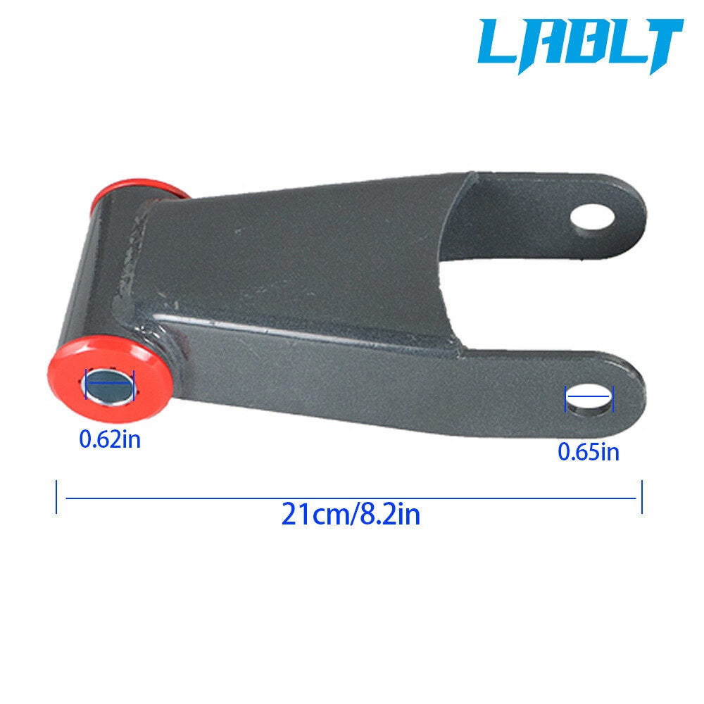 LABLT 2" Rear Drop Shackle Lowering Kit For 1999-2007 Ford F250 F350 Super Duty