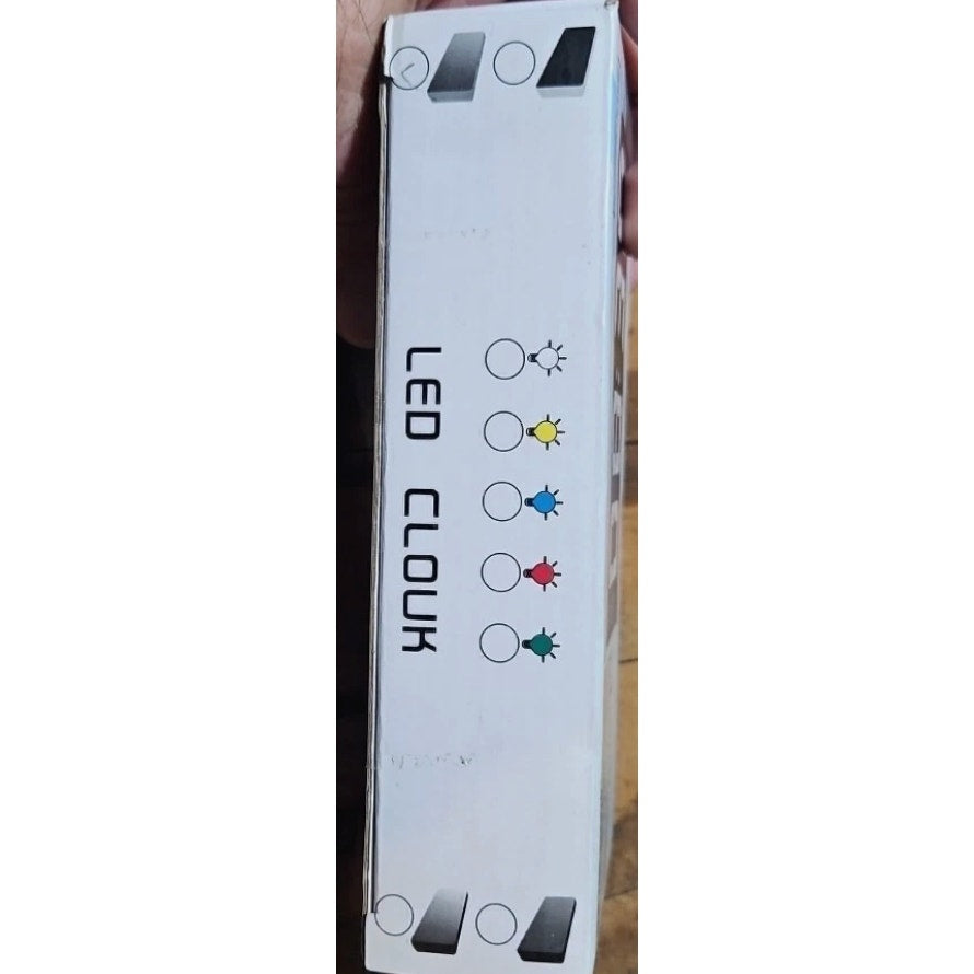 Digital Alarm Clock LED Desktop Clock Sound Control Time Display USB