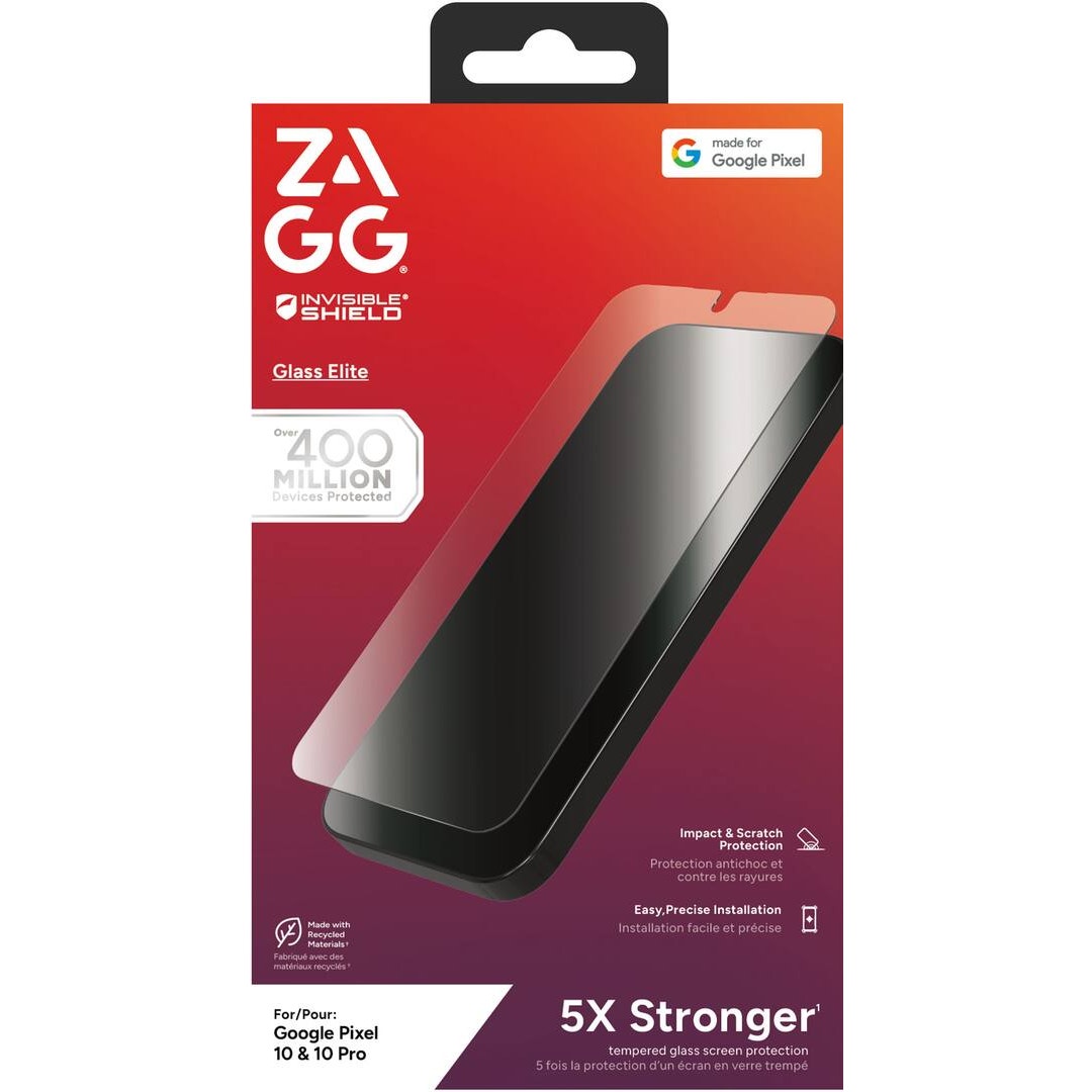 ZAGG - Glass Elite Screen Protector for Google Pixel 10/10 Pro