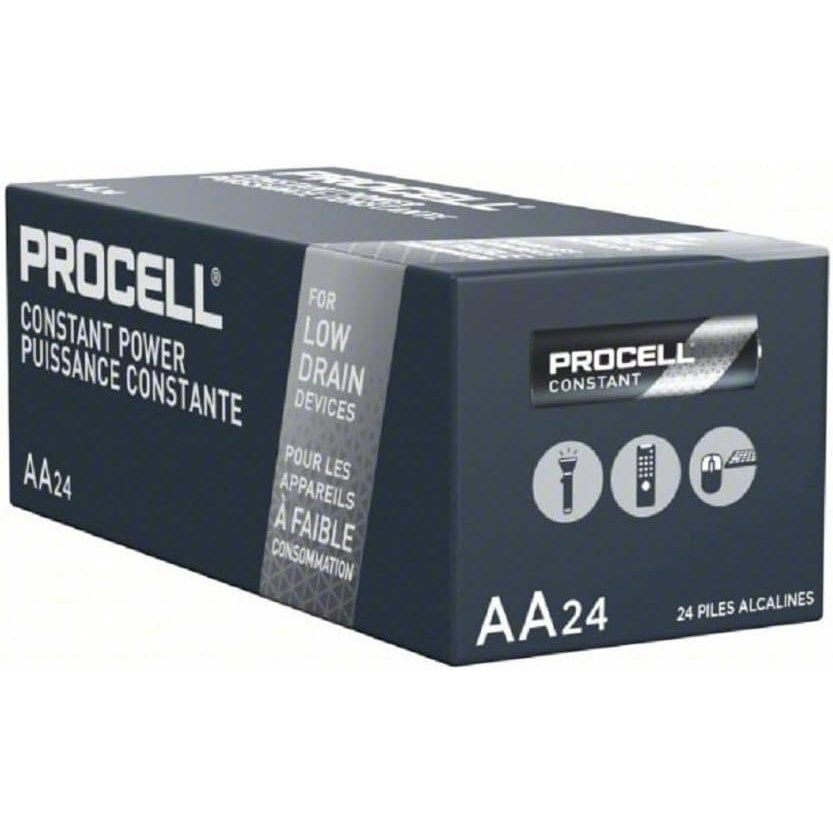 24 Pack Duracell Procell Constant AA alkaline batteries