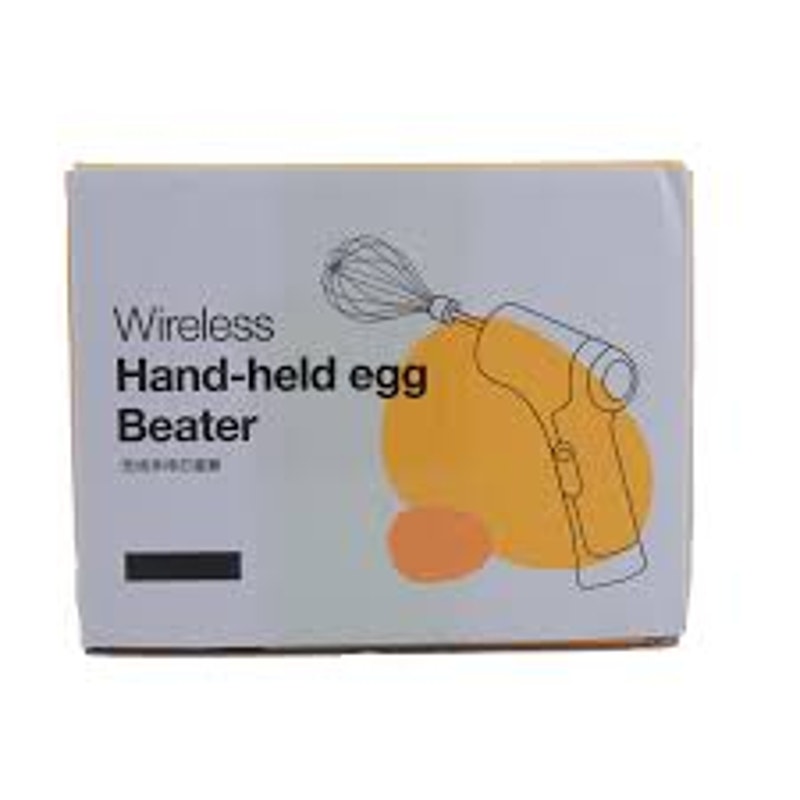 Wireless, hand-held electric egg beater