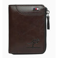 Aiks Kangaroo bifold leather wallet