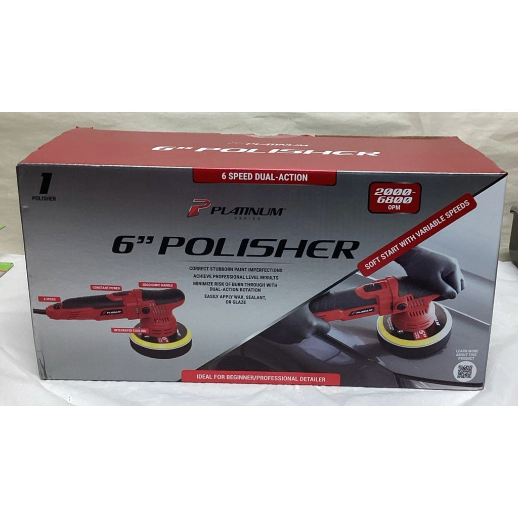 Platinum Series 6-in PROFESSIONAL DUAL-ACTION POLISHER / BUFFER 6-Speed 6800 OPM G
