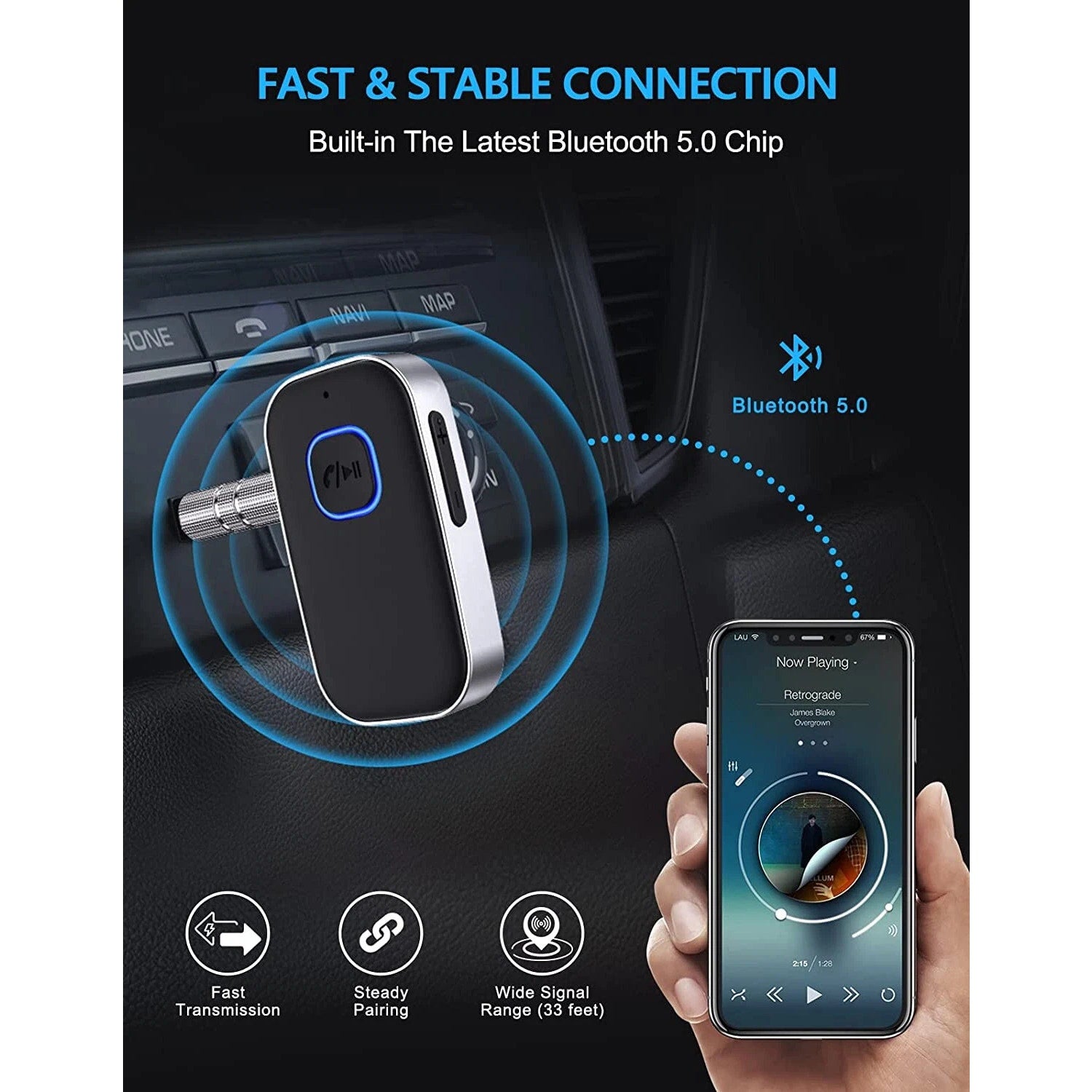 J22 Bluetooth 5.0 Receiver