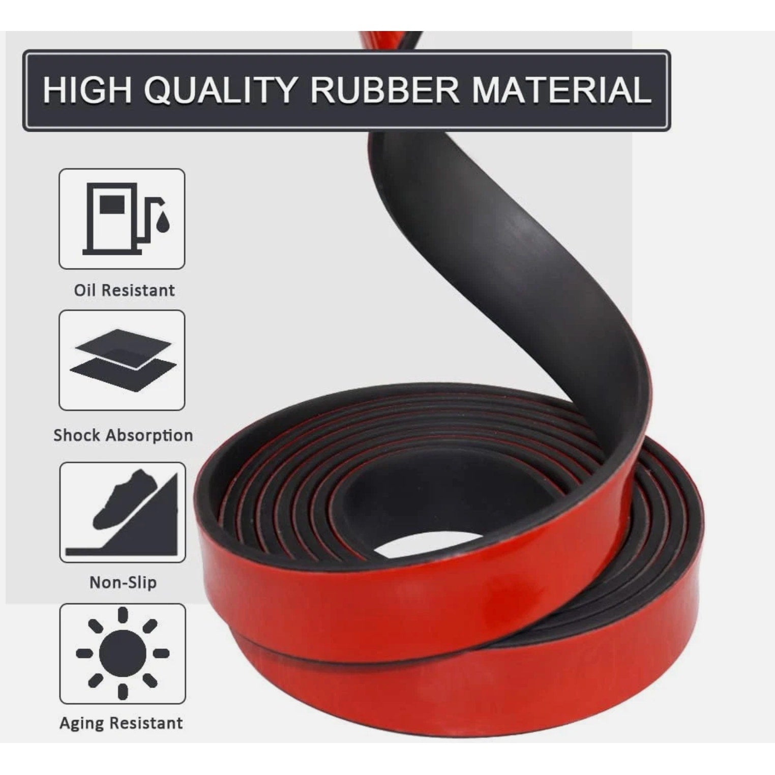 Rubber Adhesive DIY Gasket Protection Seal Strip, Waterproof, Weather Seal