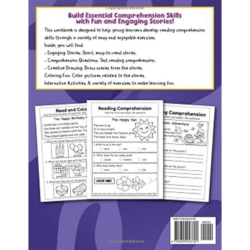 Reading Comprehension for Kindergarten Workbook