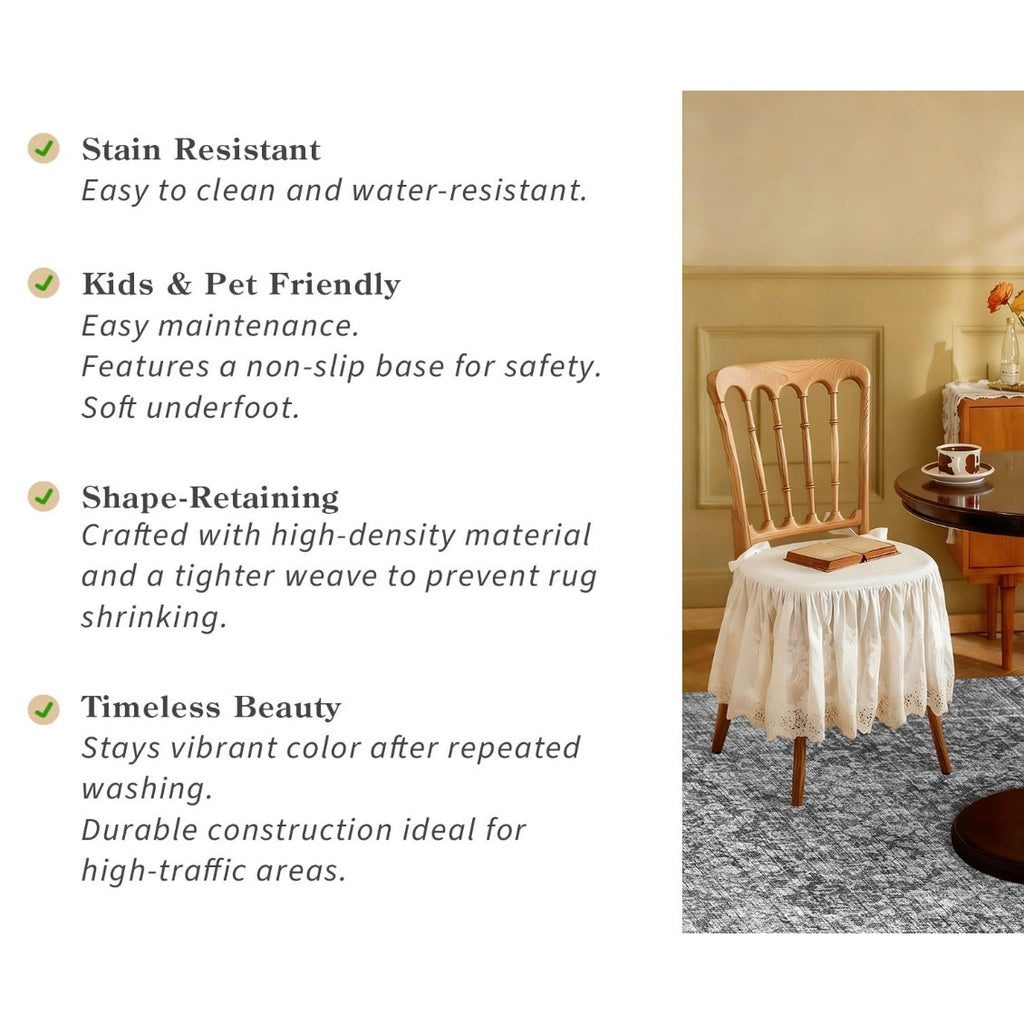 Latte Fog Gray Rug