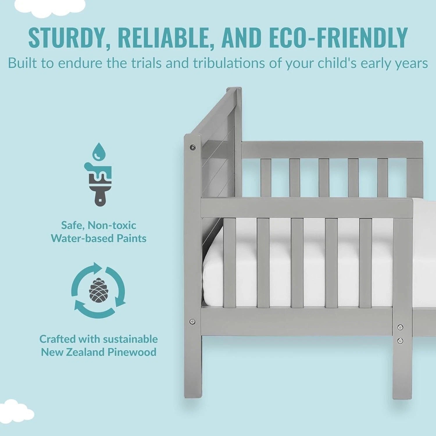 Hudson 3 in 1 Convertible Toddler Bed